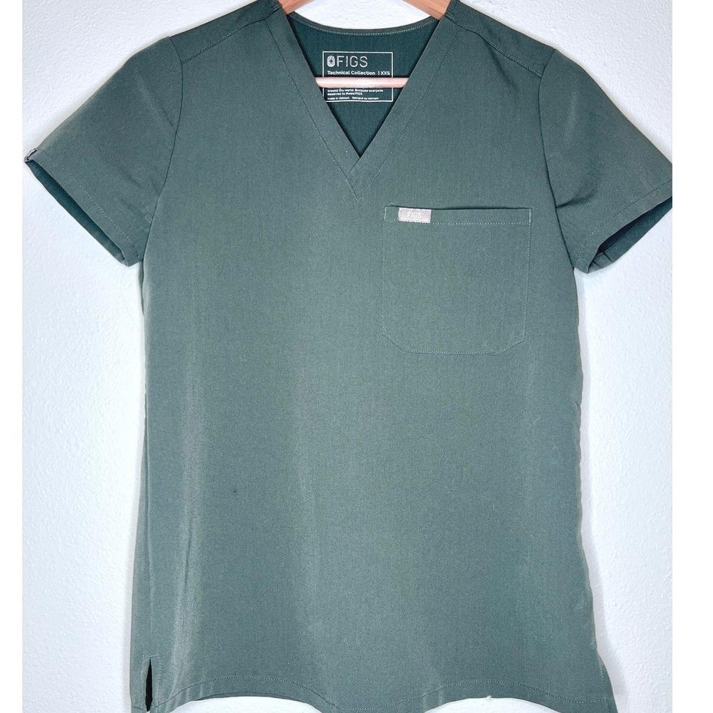 FIGS Scrubs Catarina Top XXS Bonsai Nursing Medical Surgical Dental Hospital